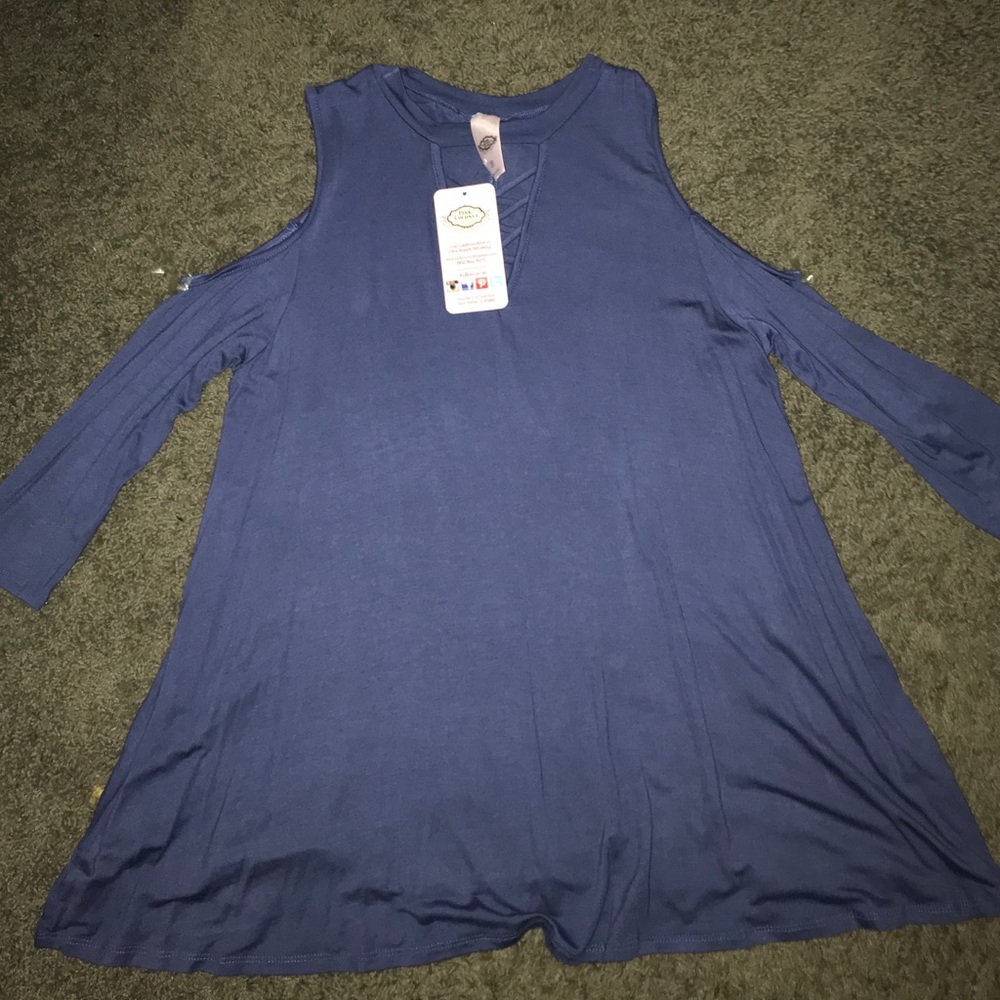 Pink Coconut Boutique Blue Top
